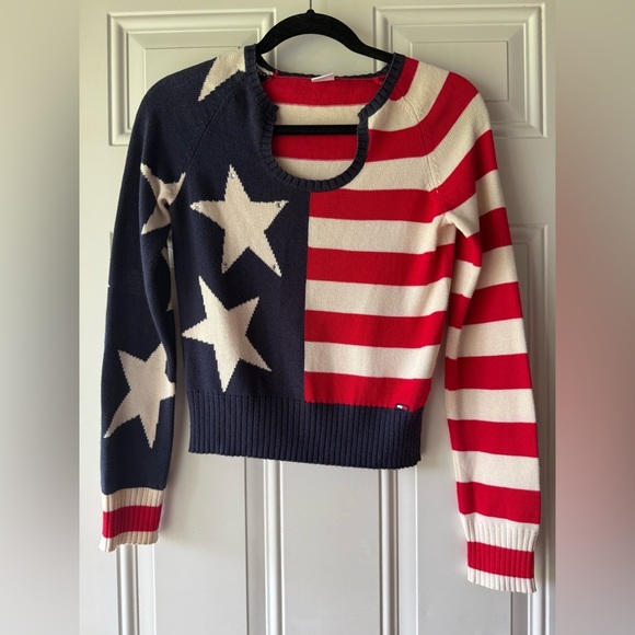 Tommy Hilfiger Sweaters - VTG Tommy Jean Y2K Crop Sweater